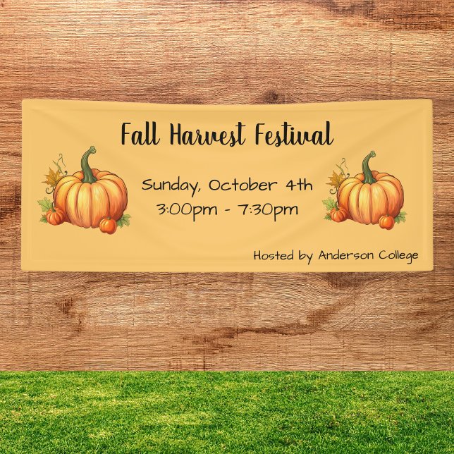 Pumpkin Fall Harvest Festival Banner (Von Creator hochgeladen)