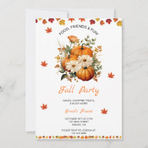 Pumpkin Fall Party Einladung