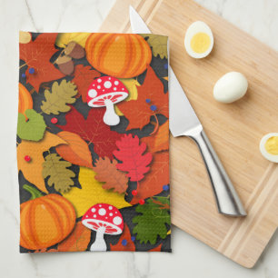 Pumpkin Fall Pattern Geschirrtuch