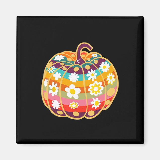 Pumpkin Fall Saison Herbst Halloween Erntedank Magnet (Vorne)