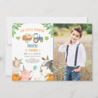 Pumpkin Farm Barnyard Fall Boy Party Geburtstag