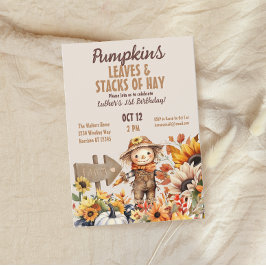 Pumpkin Farm Fall Sonnenblume Geburtstag Einladung