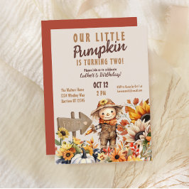 Pumpkin Farm Sonnenblume Geburtstag Einladung