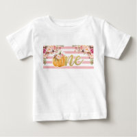 Pumpkin First Birthday ONE Shirt - Blumenstrauß