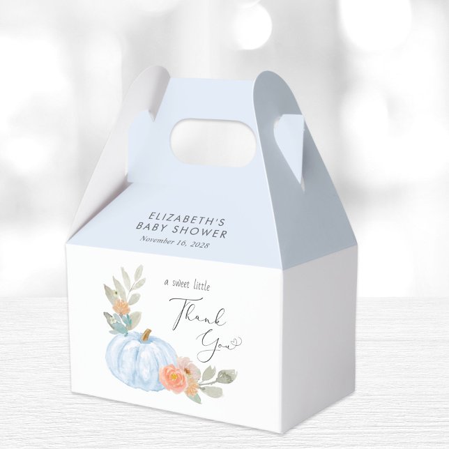 Pumpkin Floral Baby Boy Dusche Vielen Dank Geschenkschachtel (Von Creator hochgeladen)