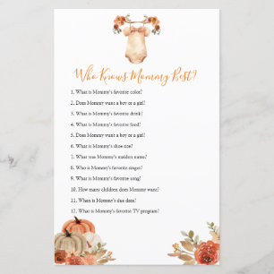 Pumpkin Floral Baby Kleidung, die Mommy Best kenne