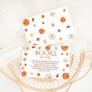 Pumpkin Floral Niedlich Baby Dusche Buchungsanfrag Begleitkarte