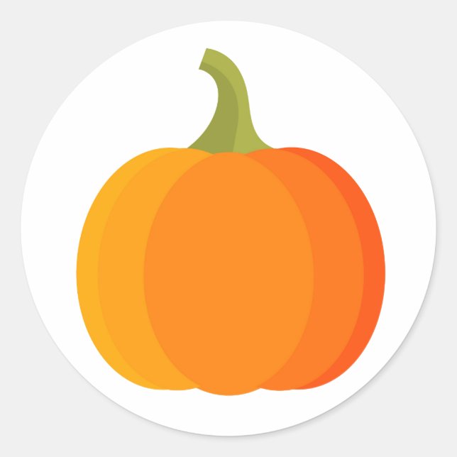 Pumpkin-Fruchtaufkleber Runder Aufkleber (Vorderseite)