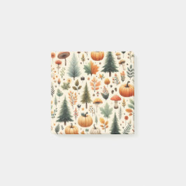 Pumpkin Fun Herbst Erntedank Orange Herbstlaub Post-it Klebezettel