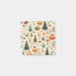Pumpkin Fun Herbst Erntedank Orange Herbstlaub Post-it Klebezettel
