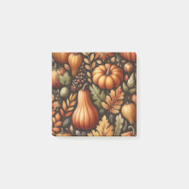 Pumpkin Fun Herbst Erntedank Orange Herbstlaub Post-it Klebezettel