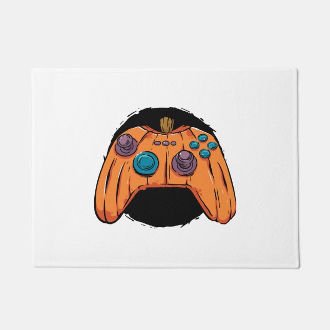 PUMPKIN GAMEPAD HALLOWEEN GAMING FUßMATTE (Vorderseite)