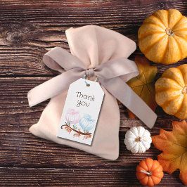 Pumpkin Gender Reveal Danke Geschenkanhänger