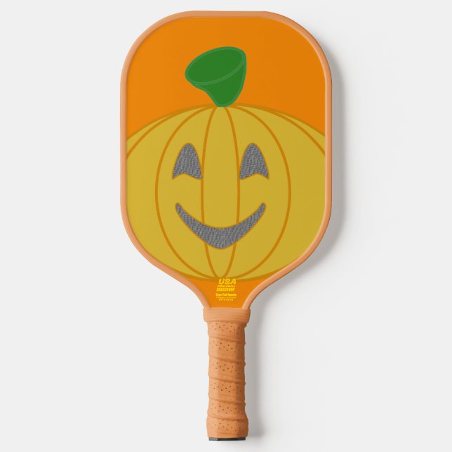 Pumpkin Geometric Orange Pickleball Paddle (Vorderseite)