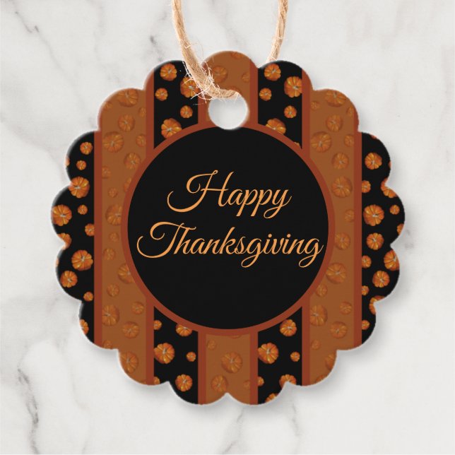 Pumpkin-Geschenk / Liebesmarken Geschenkanhänger (Vorderseite)