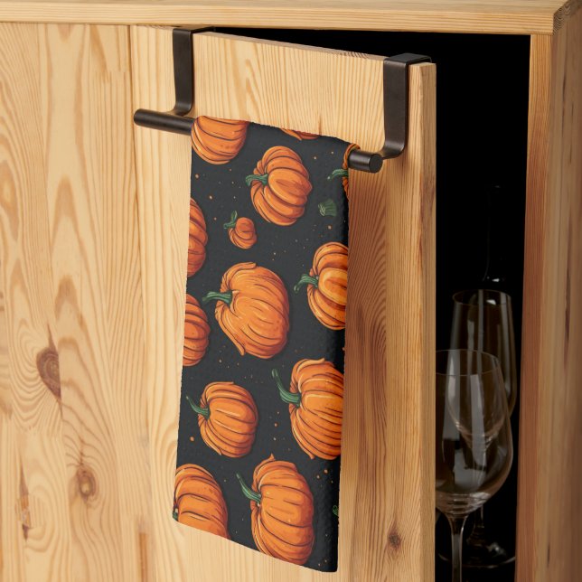 Pumpkin Geschirrtuch (Drittel gefaltet)