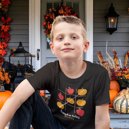 Pumpkin gewinnt immer Kürbis gegen Apfel-T - Shirt