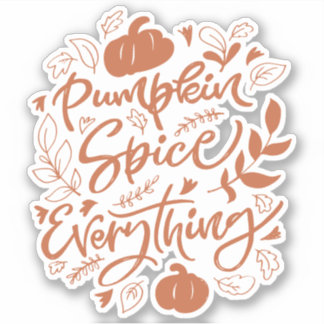 Pumpkin Gewürz alles Aufkleber