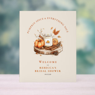 Pumpkin Gewürz & Alles Gute - Herbstfohlen Acrylschild