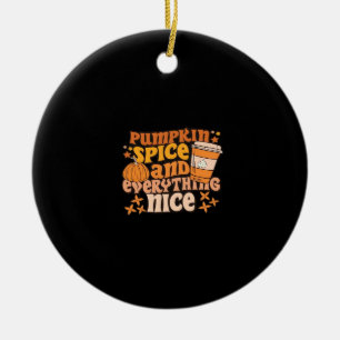 Pumpkin Gewürz & Alles Gute Herbstsaison Keramik Ornament
