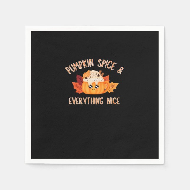 Pumpkin Gewürz Alles Gute Klassik Meme Serviette (Vorderseite)