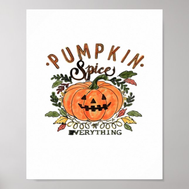 Pumpkin Gewürz Alles - Halloween Collection Poster (Vorne)
