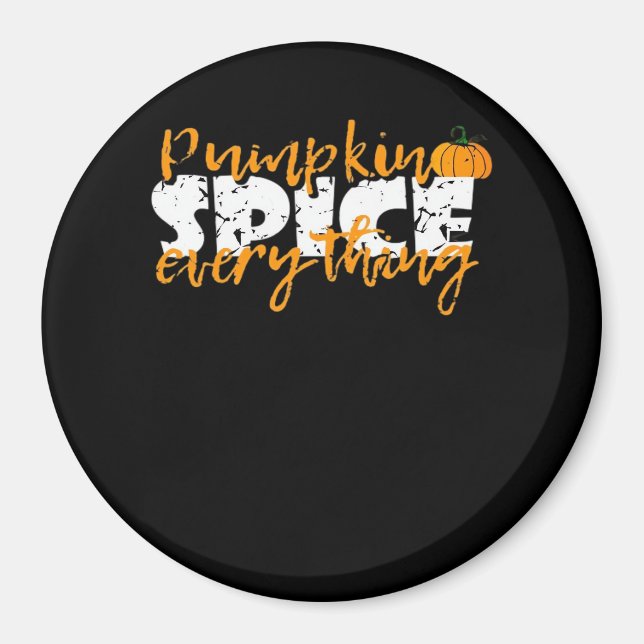Pumpkin Gewürz Alles Halloween Funny Magnet (Vorne)