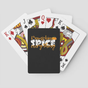 Pumpkin Gewürz Alles Halloween Funny Spielkarten
