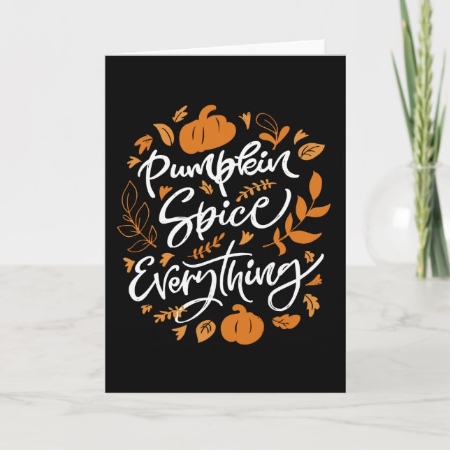Pumpkin Gewürz alles Karte (Vorderseite)