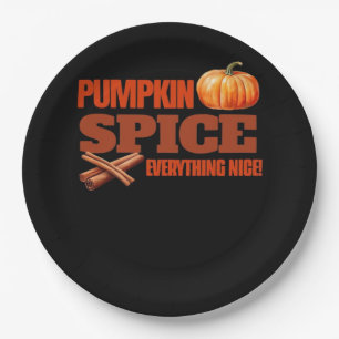 Pumpkin Gewürz Alles klassische Grunddesign Pappteller