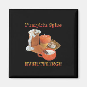 Pumpkin Gewürz Alles lockige Halloween Magnet