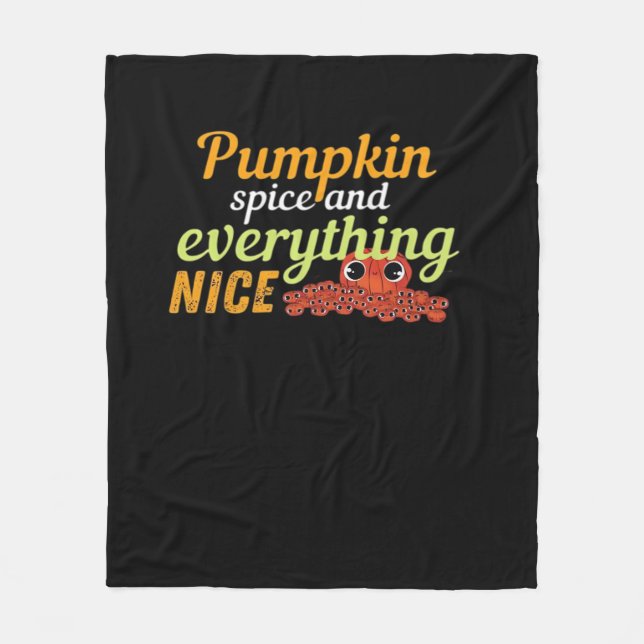 Pumpkin Gewürz & Alles Nette Halloween Basic De Fleecedecke (Vorderseite)