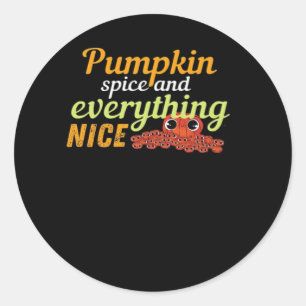 Pumpkin Gewürz & Alles Nette Halloween Basic De Runder Aufkleber