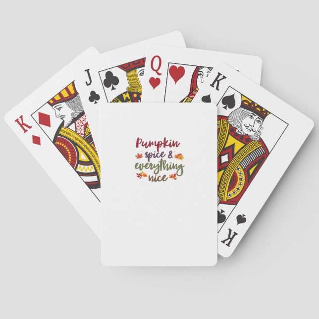 Pumpkin Gewürz & Alles Nette Latte Lover Spielkarten (Rückseite)