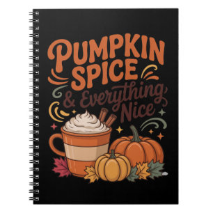 Pumpkin Gewürz & Alles Nizza Fall Notizblock