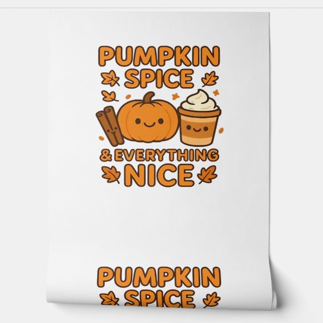 Pumpkin Gewürz & Alles Nizza - Gemütlicher Herbst Tapete (Abrollen)