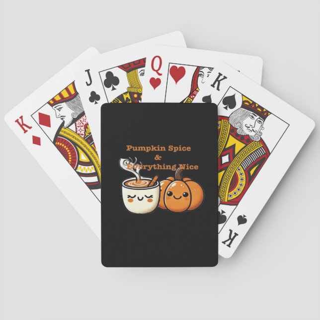 Pumpkin Gewürz & Alles Nizza - Herbst Spielkarten (Rückseite)