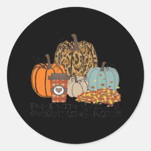 Pumpkin Gewürz & Alles Nizza Meme & Viral Sloth Runder Aufkleber