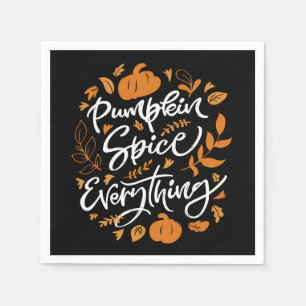 Pumpkin Gewürz alles Serviette