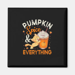 Pumpkin Gewürz Alles Shirt Cat Lover Niedlich Autu Magnet