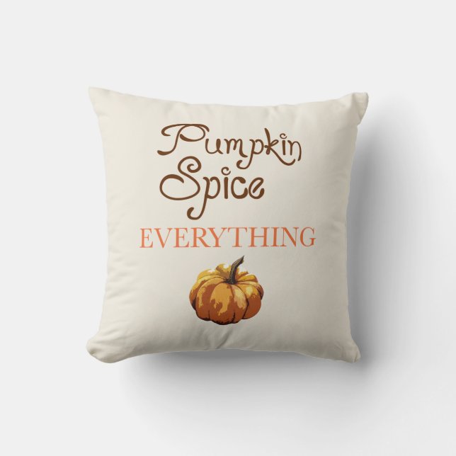 Pumpkin Gewürz alles wirbelkissen Kissen (Vorderseite)