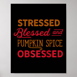 Pumpkin Gewürz besessene Mama PSL Alles Fall Tor Poster