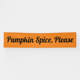 Pumpkin-Gewürz bitte Banner