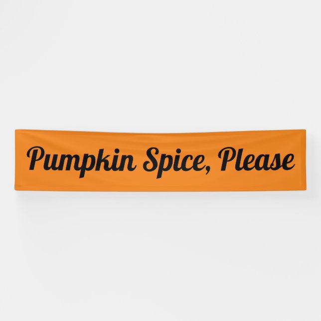 Pumpkin-Gewürz bitte Banner (Horizontal)