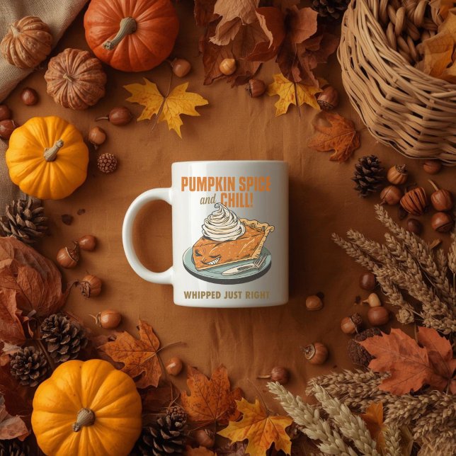 Pumpkin Gewürz & Chill Funny Funny Erntedank Fall  Kaffeetasse (Von Creator hochgeladen)