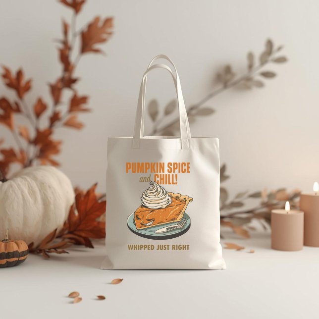 Pumpkin Gewürz & Chill Funny Funny Erntedank Fall  Tragetasche (Von Creator hochgeladen)