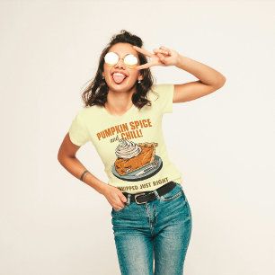 Pumpkin Gewürz & Chill Funny Funny Erntedank Fall  Tri-Blend Shirt