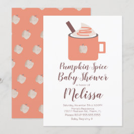 Pumpkin Gewürz Coffee Campfire Tasse Fall Baby Dus Einladung