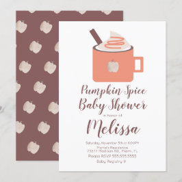 Pumpkin Gewürz Coffee Campfire Tasse Fall Baby Dus Einladung