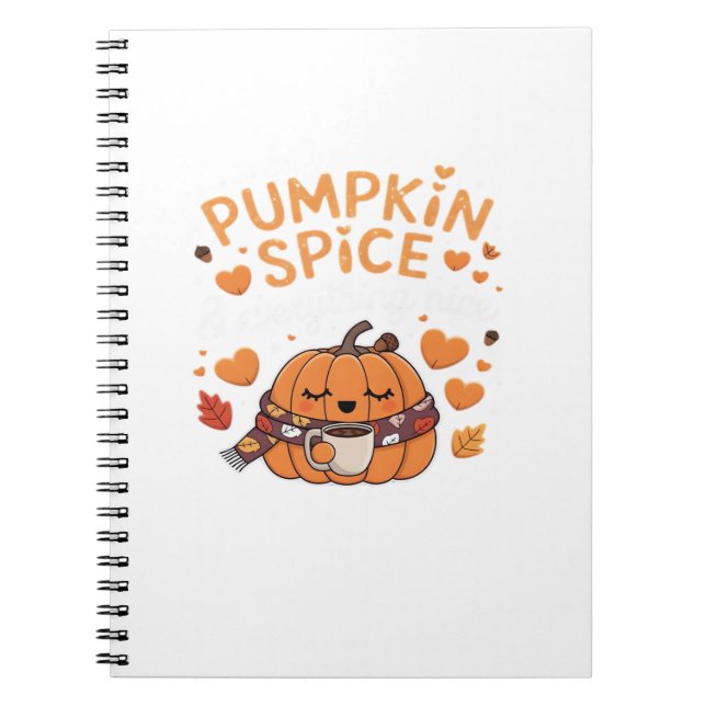 Pumpkin Gewürz & Everything Nice - Fall Vibes Art Notizblock (Vorderseite)